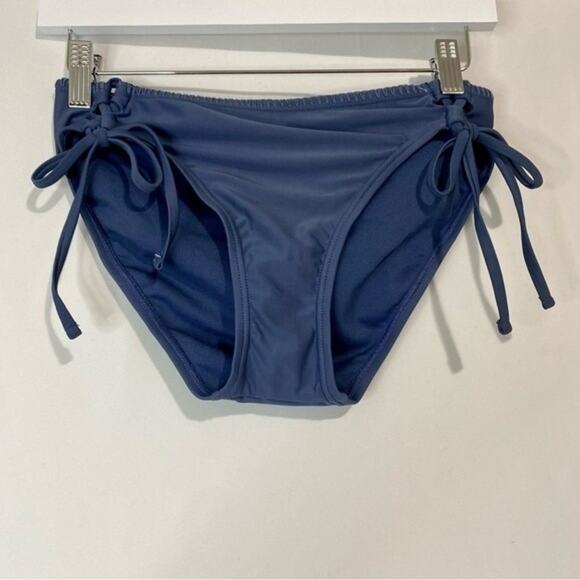 Xhilaration Women’s Cheeky Side Tie Bikini Bottom Indigo Blue Size Large NWT - Picture 1 of 7
